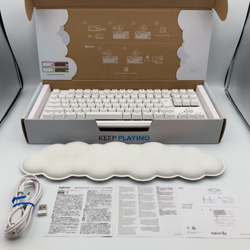 中古 ﾛｼﾞｸｰﾙ G715WL-LN (無線 ｹﾞｰﾐﾝｸﾞｷｰﾎﾞｰﾄﾞ) 4720003247 （400994