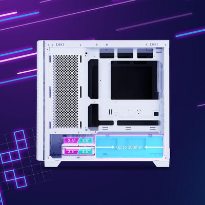 ADATA  LANDER 300 LANDER300MAA-WHCWW (MicroATX ガラス ホワイト) 
