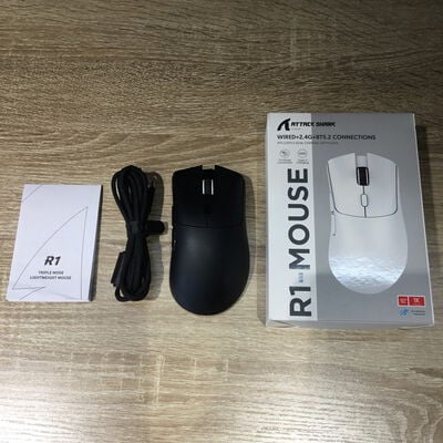 【松山環状枝松店】中古  ATTACK  SHARK R1_Black Mouse(ワイヤレスゲーミングマウス) 4560001542 