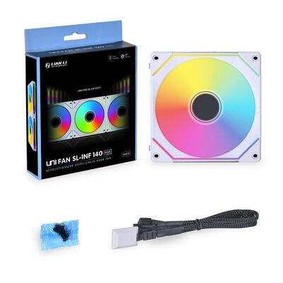 Lian-Li  UNI FAN SL-INFINITY 140 WT Single Pack UF-SLIN140-1W (ホワイト) 