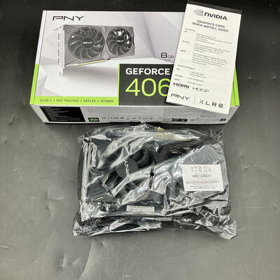 【大須店】中古  PNY GeForce RTX 4060 8GB VERTO ダブルファン VCG40608DFXPB1（RTX4060 8GB） 3480038812 