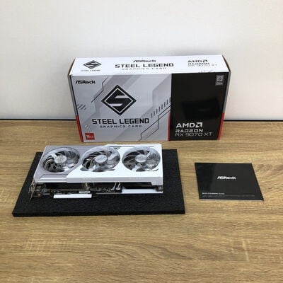 【津ラッツ店】中古  ASRock RX9070XT SL 16G Steel Legend 16GB (RX9070XT 16G) 176937 