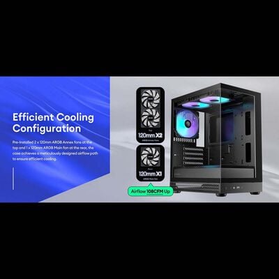 Okinos  Aqua UNO (MicroATX ガラス ブラック) 