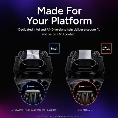 CoolerMaster  V8 ACE 3DHP Black AMD MAM-T6HA-225PK-RB 
