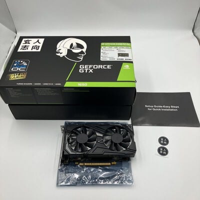 【なんば店】中古  玄人志向 GF-GTX1650-E4GB/OC/DF (GTX1650 4G GDR5) 139577 