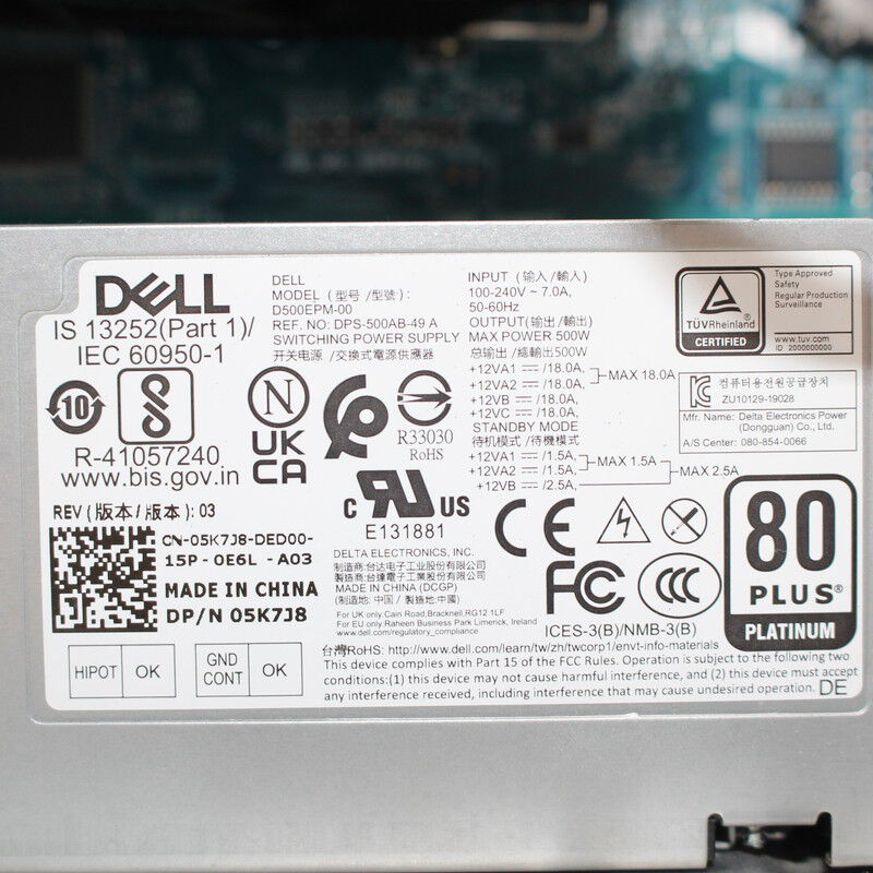 中古 DELL XPS 8940(Intel Core i7 11700/32GB DDR4 (PC4)/SSD500GB