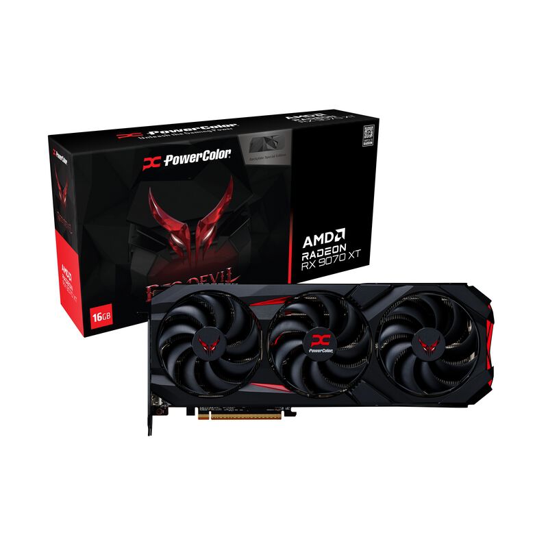 PowerColor RX9070XT 16G-E/OC/BP (Radeon RX 9070 XT 16GB