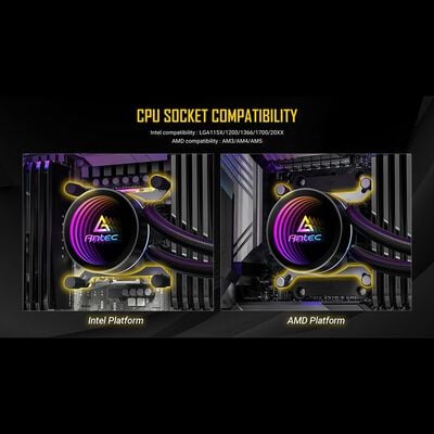 Antec  Luna 360 ARGB (360mm ARGB ブラック) 