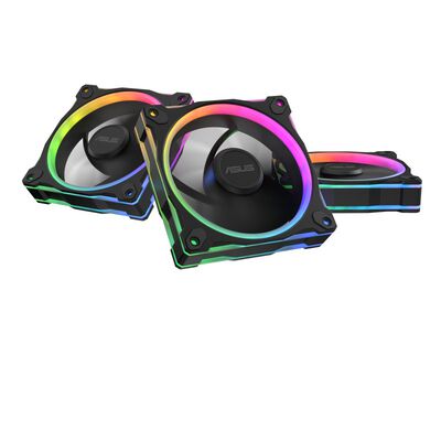 ASUS  MR120 REVERSE ARGB FAN BLACK 3IN1 (120mm ブラック 3個パック) 
