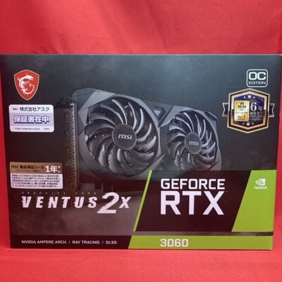 【千葉店】中古  MSI GeForce RTX 3060 VENTUS 2X 12G OC (RTX3060 12GB) 144777 