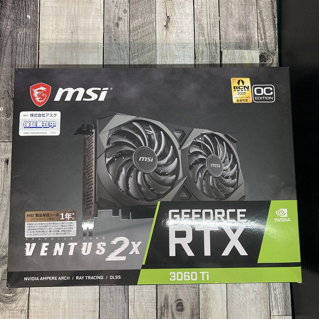 中古 MSI GeForce RTX 3060 Ti VENTUS 2X OC (RTX3060Ti 8GB) 144193