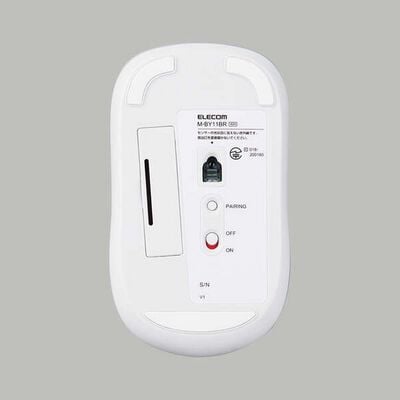 エレコム  M-BY11BRKWH (抗菌 Bluetooth5.0 IRマウス Mサイズ ホワイト) 