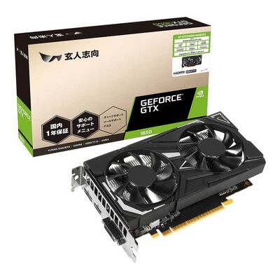 玄人志向  GF-GTX1650D6-E4GB/DF3 (GeForce GTX 1650 4GB) 