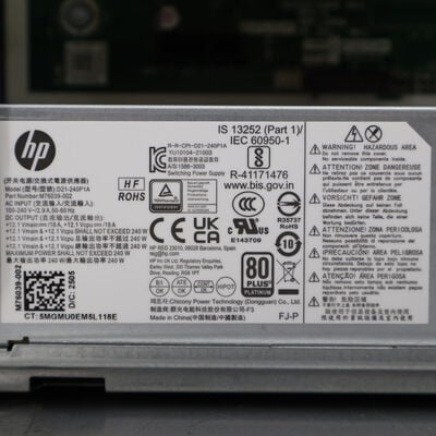 【通販センター】中古  HP ProDesk 400 G9(Intel Core i5 12500/16GB DDR4 (PC4)/SSD500GB/DVDマルチ/オンボード/W11H64 MAR) 201429 