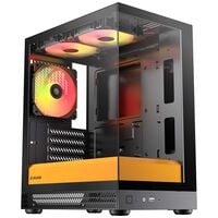 Okinos  Aqua UNO Canary (MicroATX ガラス ブラックイエロー) 