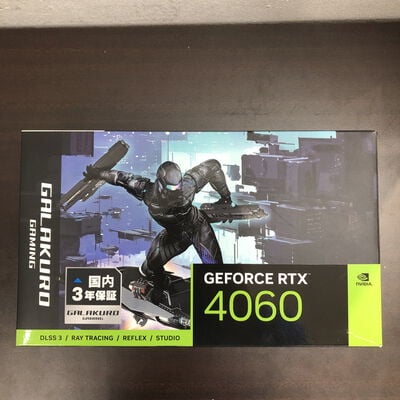 【福山ココローズ店】中古  玄人志向 GG-RTX4060-E8GB/SF (RTX4060 8G) 175575 