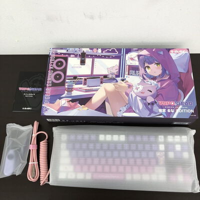 【長野稲里店】中古  VSPO! GEAR ゲーミングキーボード 紫宮るな EDITION 5110000807 