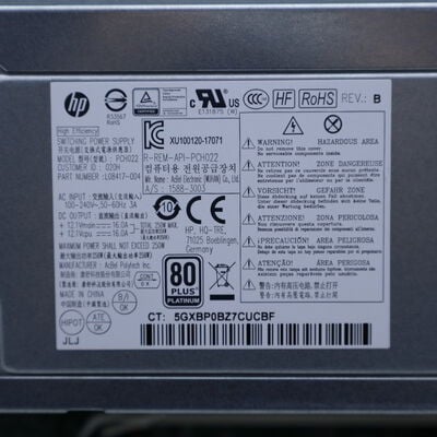 【通販センター】中古  HP EliteDesk 800 G5 SFF(Intel Core i7 9700 3.00GHz/16GB DDR4/SSD256GB/-/オンボード/GbE/W11P) 192821 
