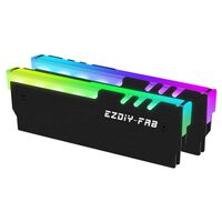 EZDIY  RAM Heatsink V1-Black-2 Pack EZDPI061-2-A (メモリ用ヒートシンク 2個入 ブラック) 