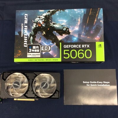 【川崎店】中古  玄人志向 GG-RTX5060-E8GB/LE/DF (RTX5060 8G) 179555 