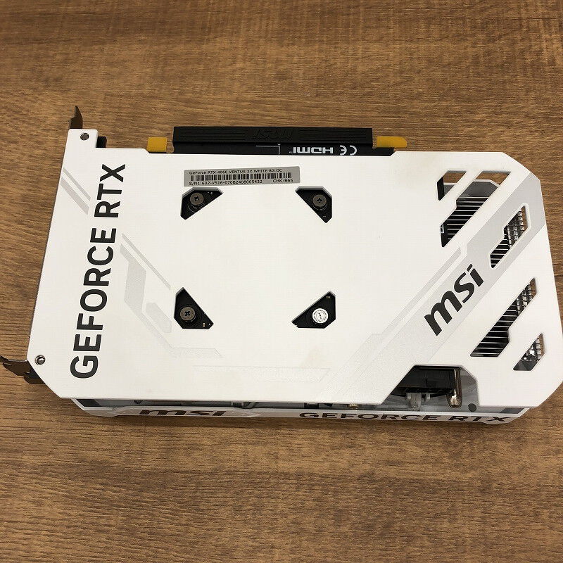 MSI RTX 4060 VENTUS 2X WHITE 8G OC 中古 MSI GeForce RTX™ 4060 VENTUS 2X WHITE 8G GDDR6 Graphics card