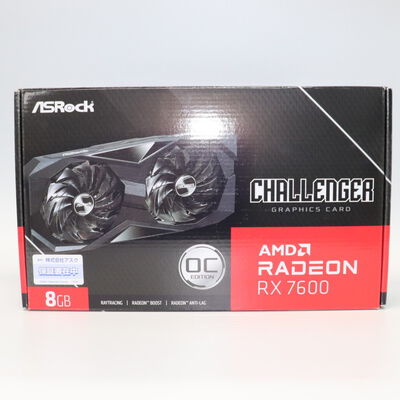 【札幌店】中古  ASRock RX7600 CL 8GO RX7600 Challenger 8G OC (RX7600 8G) 162749 