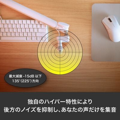 GRAPHT  Compact-Mic XLR Streamer Edition White (GRT079-WHT-ONE) 