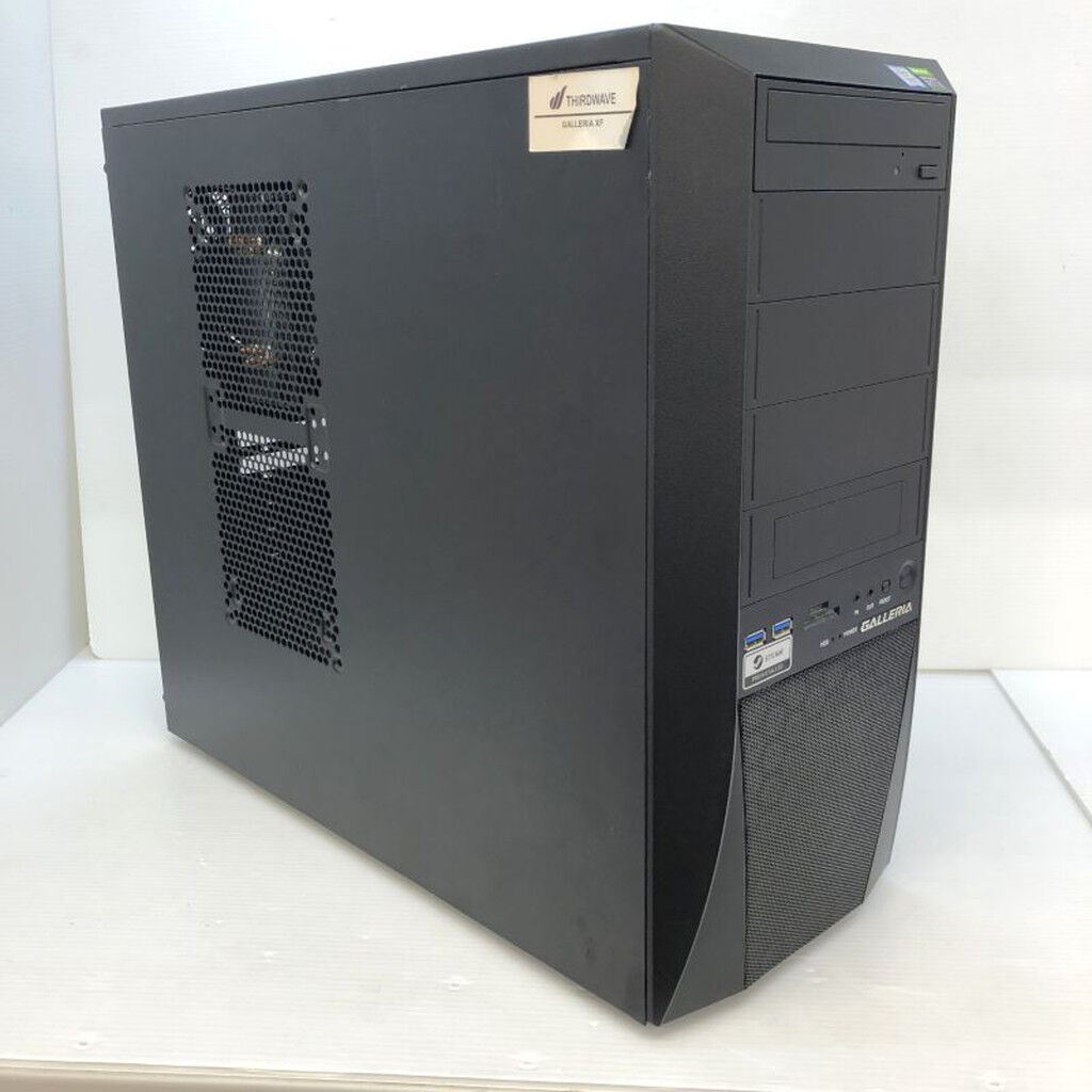 中古 【GPU無し】GALLERIA XF(i7 9700F/16GB/SSD512GB/HDD2TB/W11H