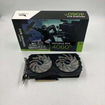【なんば店】中古  玄人志向 GG-RTX4060Ti-E8GB/EX/DF (RTX4060Ti 8G) 175564 