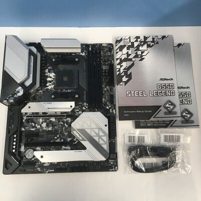 【博多店】中古  ASRock B550 Steel Legend (B550 AM4 ATX DDR4) 142936 