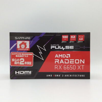 【浜松店】中古  SAPPHIRE PULSE Radeon RX 6650 XT GAMING OC 8GB GDDR6 1300008318 