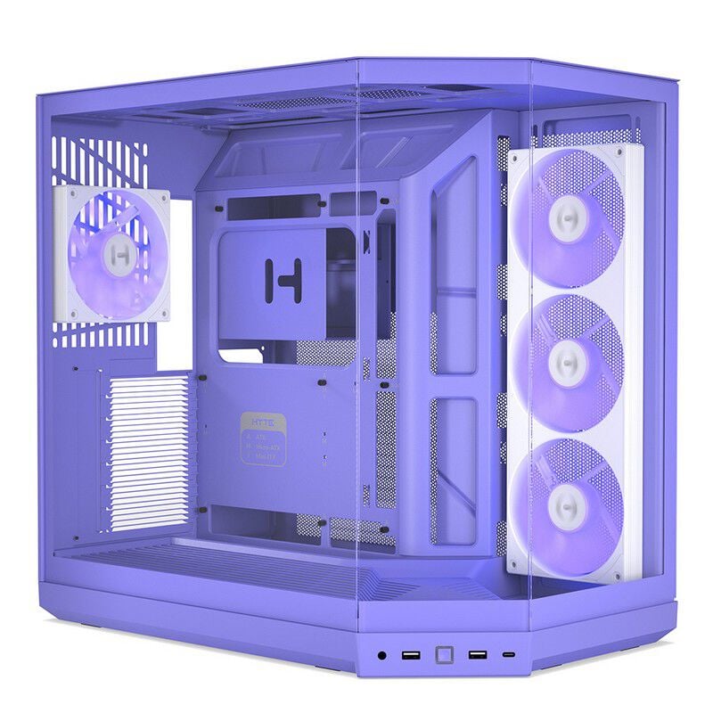 HYTE Y50 RGB Taro Milk (E-ATX ガラスパネル パープル) ｜ パソコン
