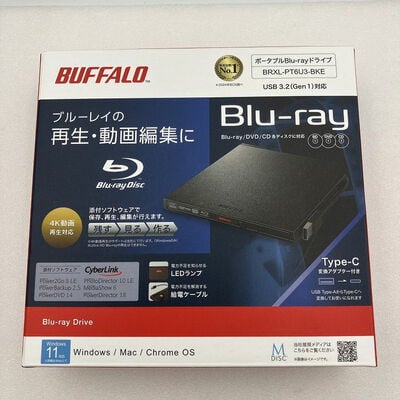 【新潟店】中古  BUFFALO BRXL-PT6U3-BKE (USB3.2 ﾎﾟｰﾀﾌﾞﾙBD 黒) 3290007288 