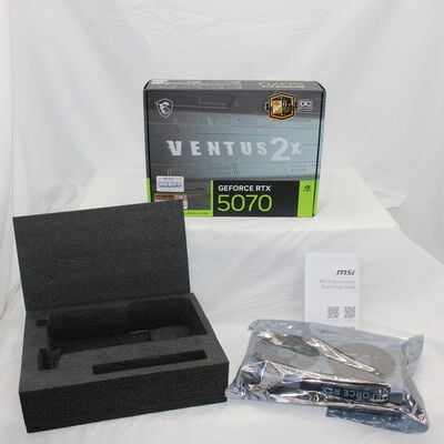 【通販センター】中古  MSI GeForce RTX 5070 12G VENTUS 2X OC（RTX5070 12GB） 3480041006 