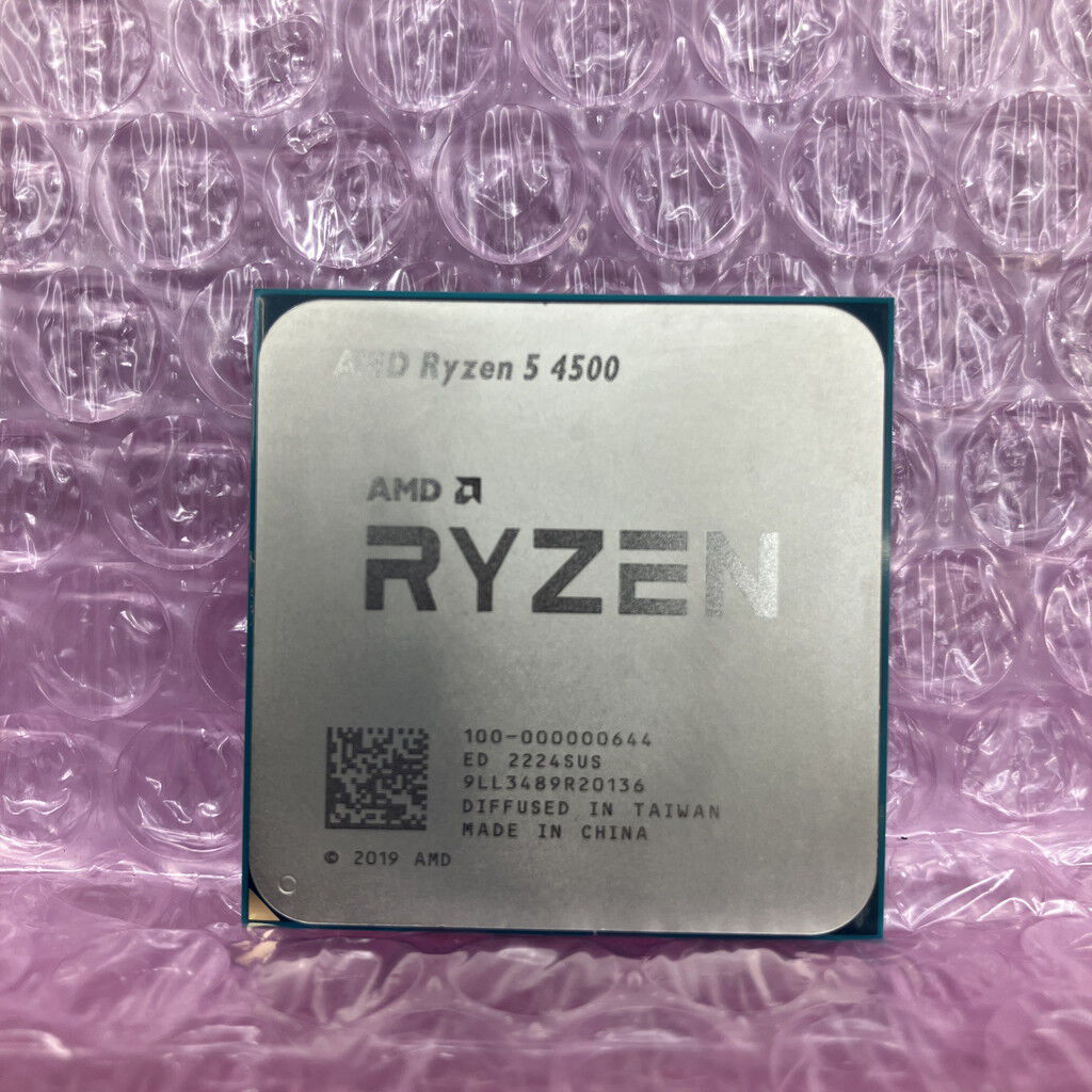 中古 AMD Ryzen 5 4500 (AM4/3.6GHz/11M/C6/T12/65W) 150745 （370570