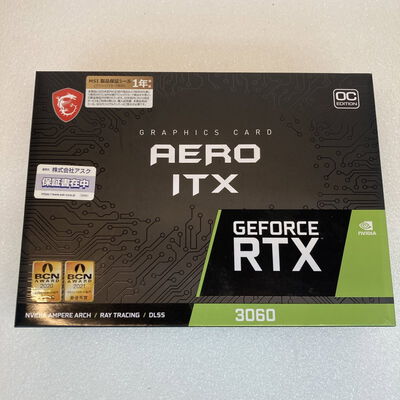 【京都店】中古  msi GeForce RTX 3060 AERO ITX 12G OC (RTX3060 12GB) 3180007002 