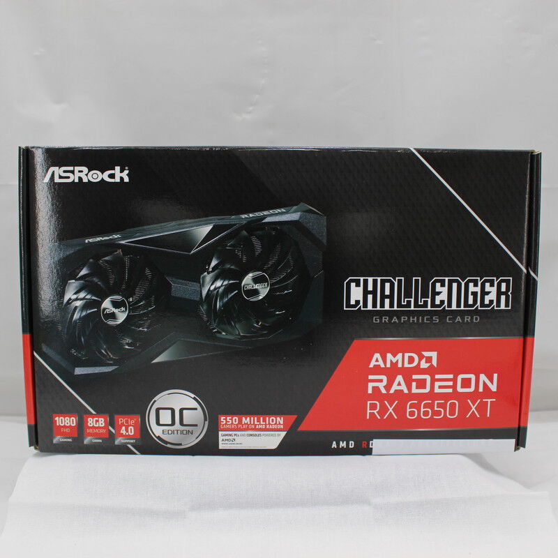 中古 ASRock Radeon RX 6650 XT Challenger D 8GB OC（RX6650XT 8GB
