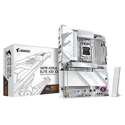 GIGABYTE  X870 AORUS ELITE X3D ICE (X870 AM5 ATX) 