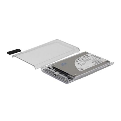 AINEX  HDE-22 (USB3.2Gen1・USB2.0対応 2.5インチSATA SSD／HDDクリアケース) 