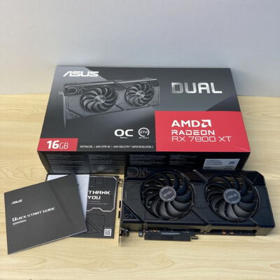 【博多店】中古  ASUS DUAL-RX7800XT-O16G (RX7800XT 16G) 5230000546 
