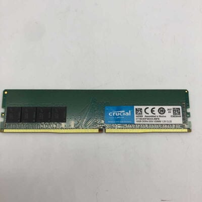 【郡山安積店】中古  Crucial　CT16G4DFS832A.M8FB　PC4-25600 16GB デスクトップ用(DDR4-3200) 4640002883 