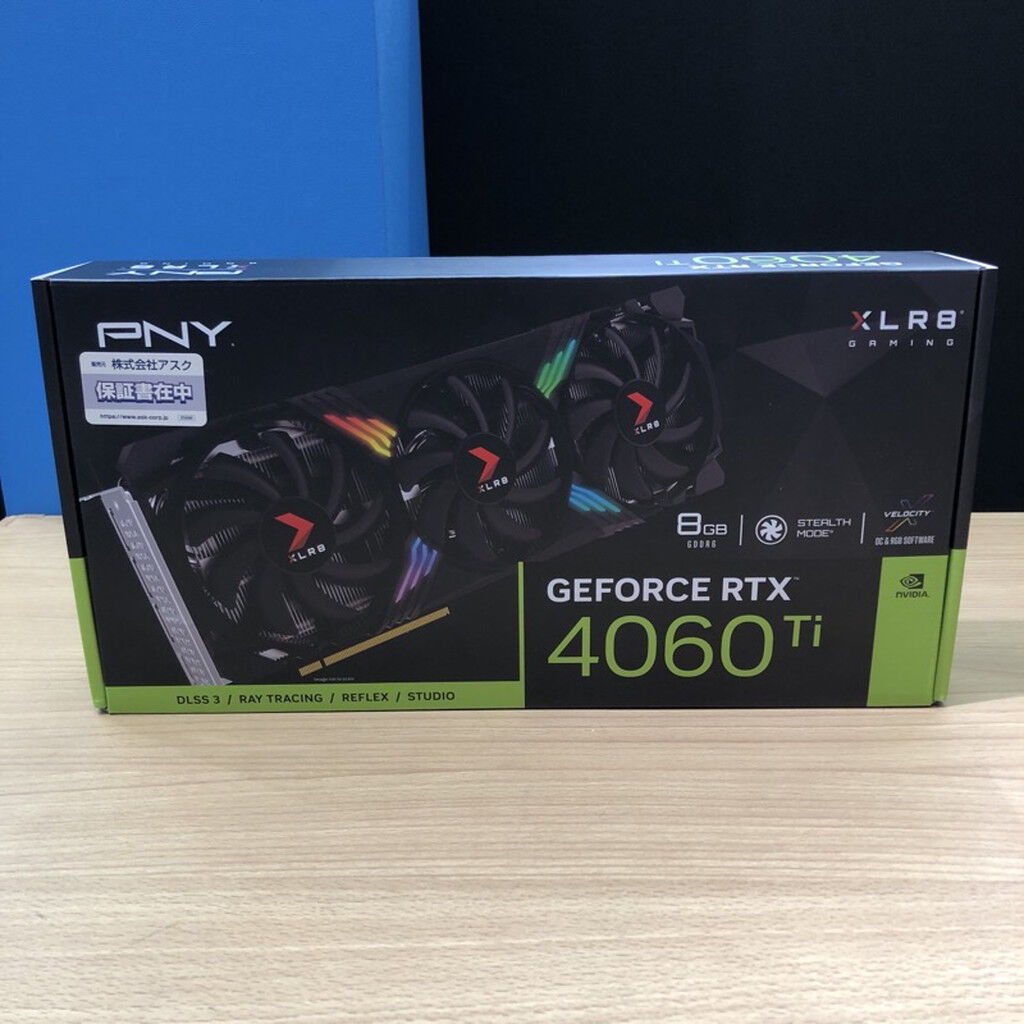 中古 PNY GeForce RTX 4060Ti VERTO 8GB (RTX4060Ti 8GB) 4720002130