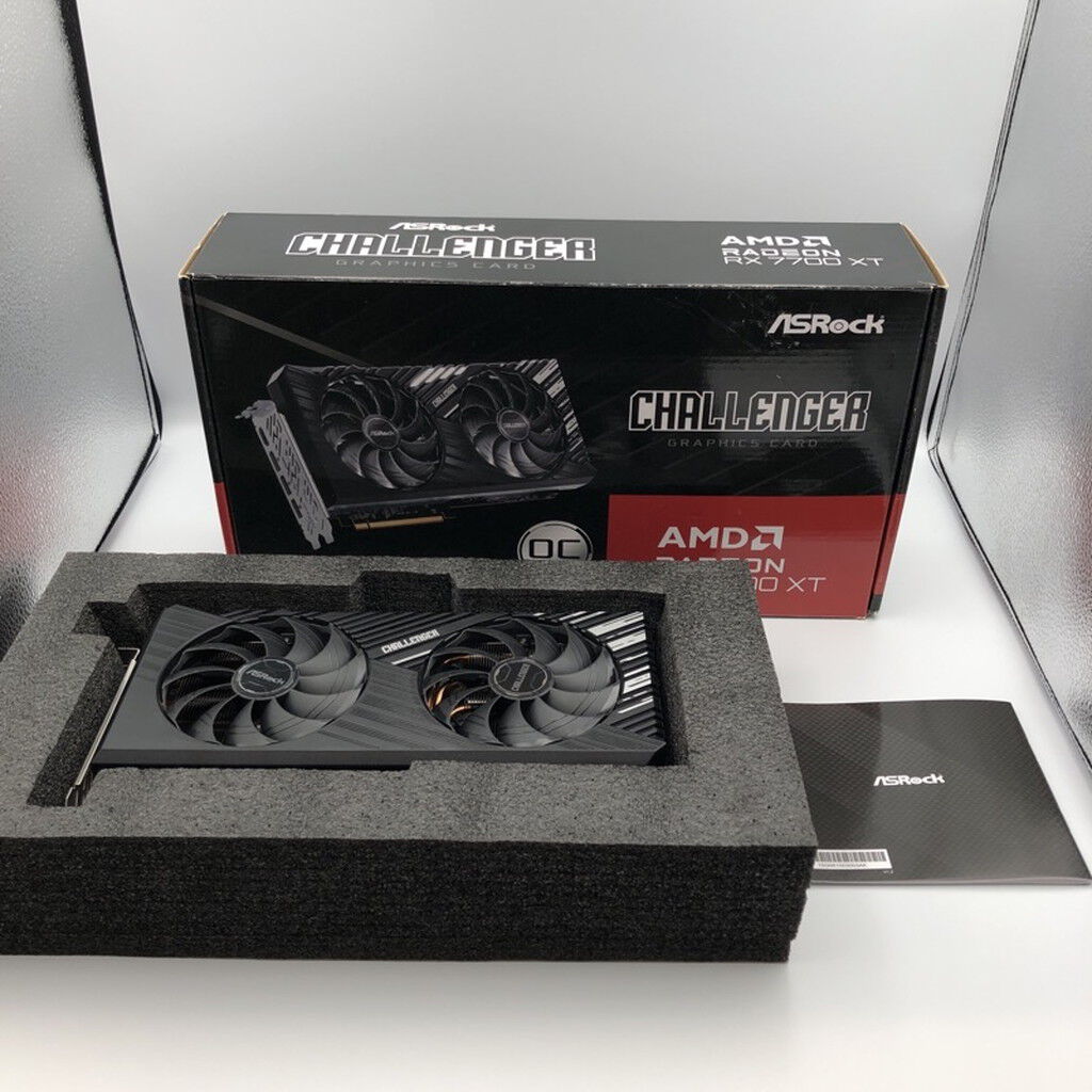 中古 ASRock RX7700XT CL 12GO RX7700XT Challenger OC (RX7700XT 12G