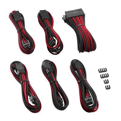 CableMod  CM-PCAB-BKIT-NKKR-3PK-R (ケーブル延長キット ブラック/レッド) 