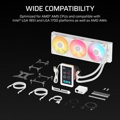 Corsair  iCUE LINK TITAN II 360 RX LCD White CW-9061046-WW (ホワイト) 