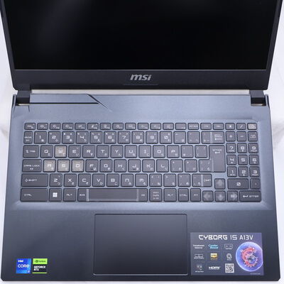 【通販センター】中古  MSI Cyborg 15 A13V(Intel Core i7 13620H/16GB DDR5 (PC5)/SSD512GB/なし/NVIDIA GeForce RTX 4060 8GB Laptop GPU/15.6/1920x1080/Wi-Fi/W11H64 MAR) 204098 