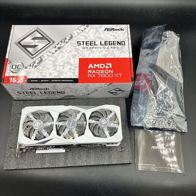 【大須店】中古  ASRock RX7800XT SL 16GO RX7800XT Steel Legend OC (RX7800XT 16GB) 162734 