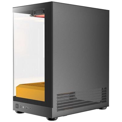 Okinos  Aqua UNO Canary (MicroATX ガラス ブラックイエロー) 