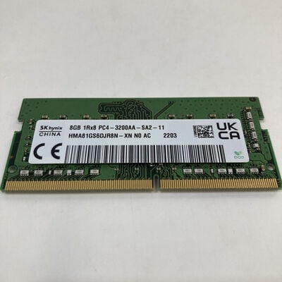 【神戸・三宮店】中古  PC4-25600 8GB ノート用(DDR4-3200) 158771 