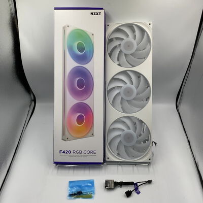 【座間相武台】中古  NZXT RF-U42HF-W1(F420 RGB CORE WH 420mm PWM RGB) 4510003242 